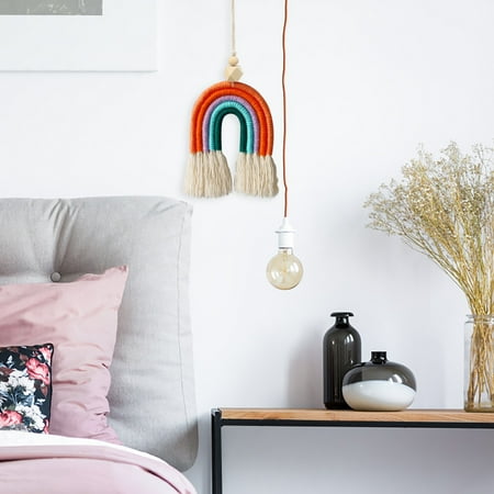 WEPRO Rainbow Wall Décor Colorful Handmade Weaving Ornament Modern Home Decoration Accessories Hanging Pendant For Bedroom Nursery Baby Kids Rooms
WEPRO Rainbow Wall Décor Colorful Handmade Weaving Ornament Modern Home Decoration Accessories Hanging Pendant For Bedroom Nursery Baby Kids Rooms