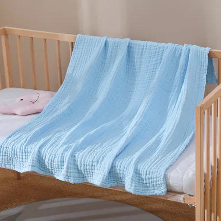 G.D-1 Baby‘s Plain Color Cotton Gauze Bath Towel