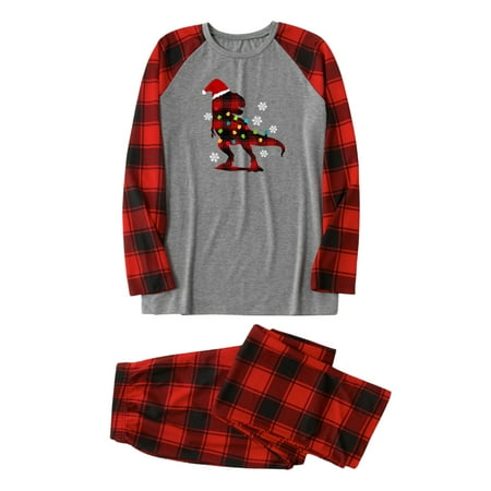 Spring hue Family Christmas Matching Sets Dinosaur Plaid Print Family Christmas Clothes Christmas Matching Jammies for Adults Kids/Dog
Spring hue Family Christmas Matching Sets Dinosaur Plaid Print Family Christmas Clothes Christmas Matching Jammies for Adults Kids/Dog