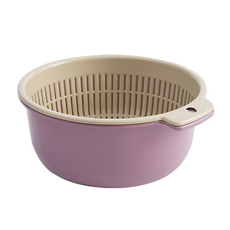 RichYS 2Pcs/Set Drain Basket Food Grade Good Load Capacity Plastic Multifunctional Fruit Vegetable Drain Colander Bowl for Home
RichYS 2Pcs/Set Drain Basket Food Grade Good Load Capacity Plastic Multifunctional Fruit Vegetable Drain Colander Bowl for Home