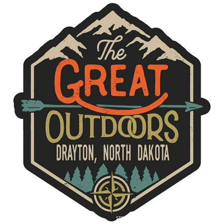 Drayton North Dakota The Great Outdoors Design 2-Inch Fridge Magnet