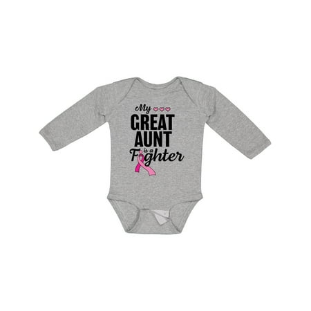 Inktastic Breast Cancer Awareness My Great Aunt is a Fighter Gift Baby Boy or Baby Girl Long Sleeve Bodysuit
Inktastic Breast Cancer Awareness My Great Aunt is a Fighter Gift Baby Boy or Baby Girl Long Sleeve Bodysuit