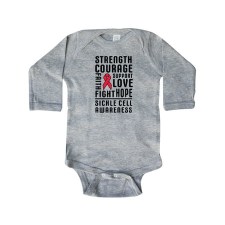 Inktastic Sickle Cell Awareness Strength Courage and Support Gift Baby Boy or Baby Girl Long Sleeve Bodysuit
Inktastic Sickle Cell Awareness Strength Courage and Support Gift Baby Boy or Baby Girl Long Sleeve Bodysuit