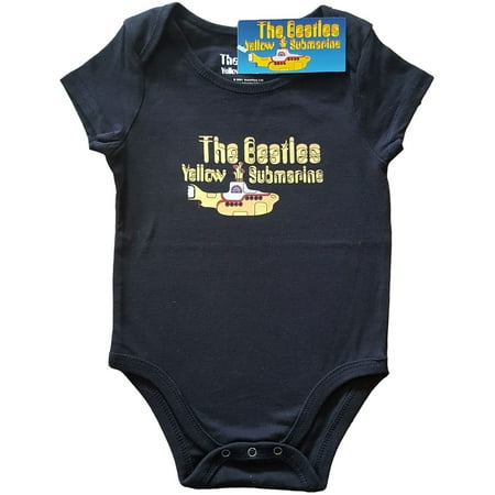 The Beatles Kids Baby Grow: Yellow Submarine Logo & Sub (0-3 Months)