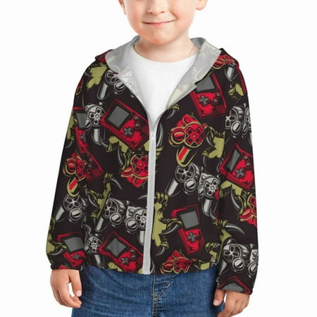 Gaeub Vintage Gaming Print Athletic Sun Protection Hoodie for Kids Long Sleeve Outdoor UV Shirt Running Fishing Top for Boys Girls-4 Years
Gaeub Vintage Gaming Print Athletic Sun Protection Hoodie for Kids Long Sleeve Outdoor UV Shirt Running Fishing Top for Boys Girls-4 Years