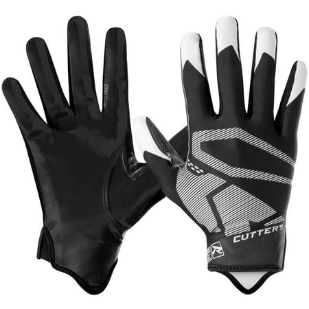 Cutters Rev 4.0 Football Glove Black Youth Medium