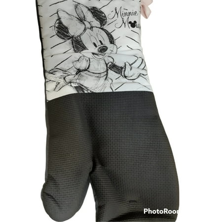 Disney Kitchen Neoprene Oven Mitts 2pk Minnie Stripe