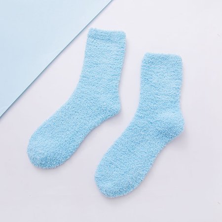 Aoliandatong Coral Velvet Socks Women S Solid Color Comfortable Thickened Warm Sleeping Socks Floor Socks(Blue1)
Aoliandatong Coral Velvet Socks Women S Solid Color Comfortable Thickened Warm Sleeping Socks Floor Socks(Blue1)