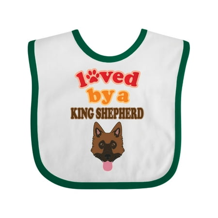 Inktastic King Shepherd Dog Lover Gift Gift Baby Boy or Baby Girl Bib