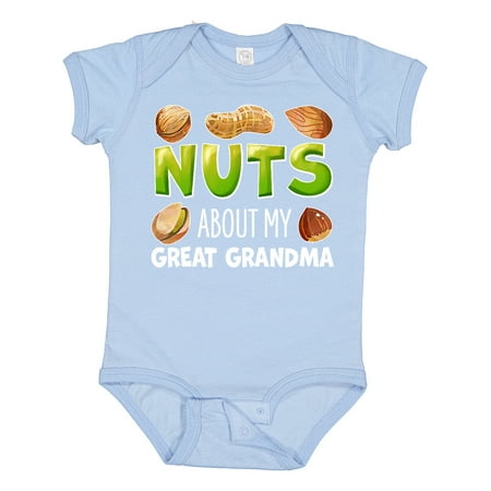 Inktastic Nuts About My Great Grandma Peanut Almond Pistachio Gift Baby Boy or Baby Girl Bodysuit
Inktastic Nuts About My Great Grandma Peanut Almond Pistachio Gift Baby Boy or Baby Girl Bodysuit