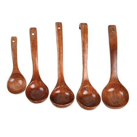 Wooden Spoons 5Pcs Wooden Soup Ladle Natural Wood Soup Spoon Porridge Spoon for Kitchen Restaurant
Wooden Spoons 5Pcs Wooden Soup Ladle Natural Wood Soup Spoon Porridge Spoon for Kitchen Restaurant