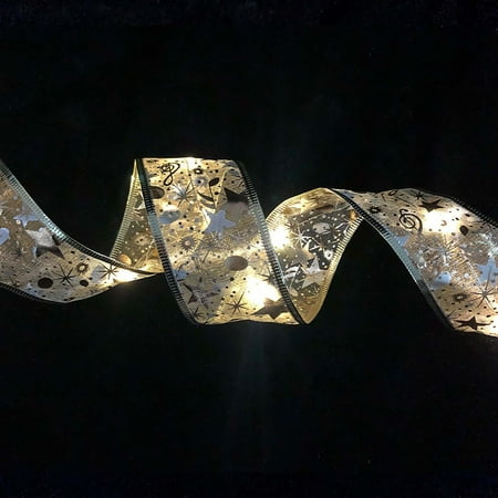 〖Jisuan〗Home Decoration Christmas Ribbon Fairy Lights Christmas Led Lights Double Ribbon String Lights Christmas Tree Decoration Glowing Ribbon Pendant
〖Jisuan〗Home Decoration Christmas Ribbon Fairy Lights Christmas Led Lights Double Ribbon String Lights Christmas Tree Decoration Glowing Ribbon Pendant