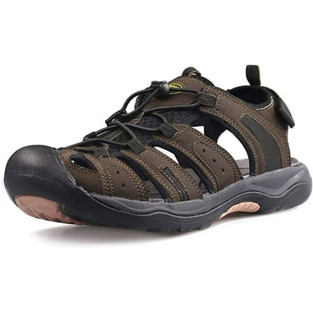 GRITION Mens Outdoor Hiking Sandals Closed Toe Waterproof Fisherman Walking Water Sandals Lightweight Athletic Shoes Easy Wearing Adjustable Protection Summer brown
GRITION Mens Outdoor Hiking Sandals Closed Toe Waterproof Fisherman Walking Water Sandals Lightweight Athletic Shoes Easy Wearing Adjustable Protection Summer brown