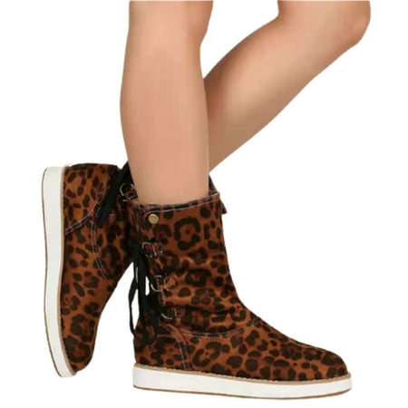 Women s Boots Back Lace Up Snow Ankle Boots with Rubber Sole Anti Slip Winter Outdoor Supply 40 Leopard Print
Women s Boots Back Lace Up Snow Ankle Boots with Rubber Sole Anti Slip Winter Outdoor Supply 40 Leopard Print