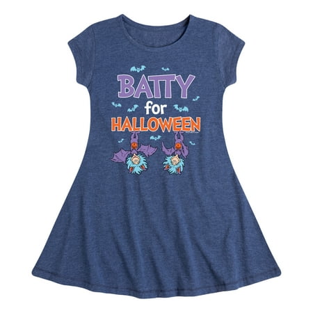 

Dr. Seuss - Batty For Halloween - Toddler And Youth Girls Fit And Flare Dress