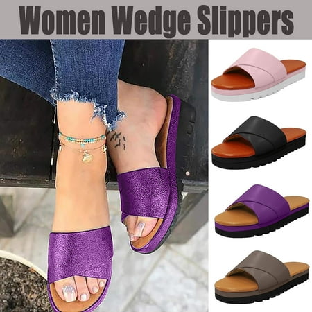 Cethrio Womens Summer Flats Sandals- Flat Slides Sandal Roman Open Toe Fish Mouth Wedge Wide Width on Clearance Black Dressy Sandals/ Slides Size 5.5
Cethrio Womens Summer Flats Sandals- Flat Slides Sandal Roman Open Toe Fish Mouth Wedge Wide Width on Clearance Black Dressy Sandals/ Slides Size 5.5