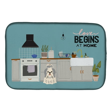 Carolines Treasures CK7789DDM Silver White Shih Tzu Kitchen Scene Dish Drying Mat 14 x 21 multicolor
Carolines Treasures CK7789DDM Silver White Shih Tzu Kitchen Scene Dish Drying Mat 14 x 21 multicolor