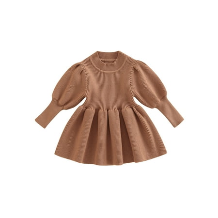 JYYYBF 0-3Years Toddler Baby Girls Dress Puff Long Sleece Knit Ribbed Dresses Fall Winter Dress Outfits Brown 2-3 Years
JYYYBF 0-3Years Toddler Baby Girls Dress Puff Long Sleece Knit Ribbed Dresses Fall Winter Dress Outfits Brown 2-3 Years