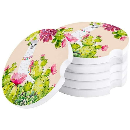 ZHANZZK Summer Tropical Plant Cactus and Alpaca Set of 4 Car Coaster for Drinks Absorbent Ceramic Stone Coasters Cup Mat with Cork Base for Home Kitchen Room Coffee Table Bar Decor
ZHANZZK Summer Tropical Plant Cactus and Alpaca Set of 4 Car Coaster for Drinks Absorbent Ceramic Stone Coasters Cup Mat with Cork Base for Home Kitchen Room Coffee Table Bar Decor