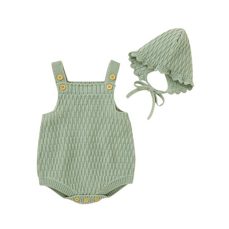 Sunisery Newborn Infant Baby Girl Clothes Knitted Romper Bodysuit Jumpsuit Playsuit Hat Green 6-12 Months
Sunisery Newborn Infant Baby Girl Clothes Knitted Romper Bodysuit Jumpsuit Playsuit Hat Green 6-12 Months