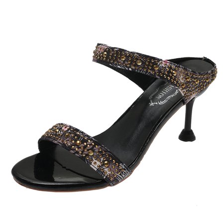 sandals for Women Fashion Spring And Summer Women Sandals High Heel Open Toe Metal Sequins Sexy Simple Style PU heeled sandals Grey
sandals for Women Fashion Spring And Summer Women Sandals High Heel Open Toe Metal Sequins Sexy Simple Style PU heeled sandals Grey