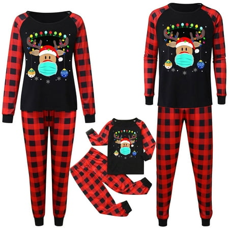 KEJIG Stylish Merry Christmas 2020 Pajamas for Family Red Plaid Loungewear Sleepwear Set Women
KEJIG Stylish Merry Christmas 2020 Pajamas for Family Red Plaid Loungewear Sleepwear Set Women