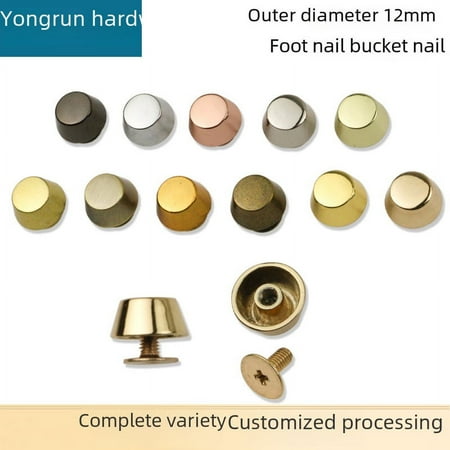 DDWD 12mm wide luggage bag decorative buckle bottom screw bucket decorative nail arc surface screw
DDWD 12mm wide luggage bag decorative buckle bottom screw bucket decorative nail arc surface screw