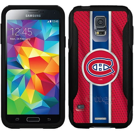 Montreal Canadiens Jersey Stripe Design on OtterBox Commuter Series Case for Samsung Galaxy S5