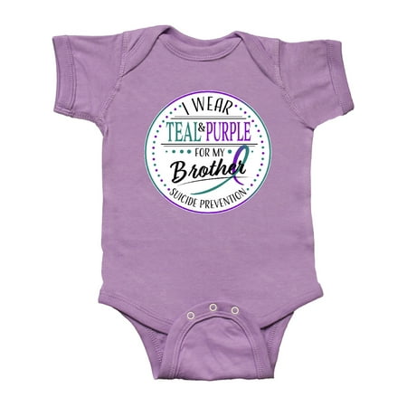 Inktastic Suicide Prevention- I Wear Teal and Purple for My Brother Gift Baby Boy or Baby Girl Bodysuit
Inktastic Suicide Prevention- I Wear Teal and Purple for My Brother Gift Baby Boy or Baby Girl Bodysuit