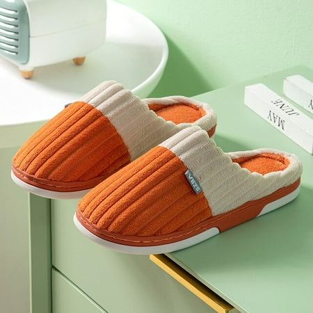PIKADINGNIS Autumn Winter Indoor Cotton Slippers With Fleece Warm Non-Slip Soft Bottom Home Slides Women Stripes Shoes Classic Men Slippers
PIKADINGNIS Autumn Winter Indoor Cotton Slippers With Fleece Warm Non-Slip Soft Bottom Home Slides Women Stripes Shoes Classic Men Slippers