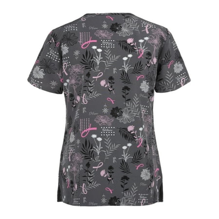 Ladies Summer Fall Scrub Top Asymmetrical Work Short Sleeve V Neck Graphic Top for Women D6
Ladies Summer Fall Scrub Top Asymmetrical Work Short Sleeve V Neck Graphic Top for Women D6
