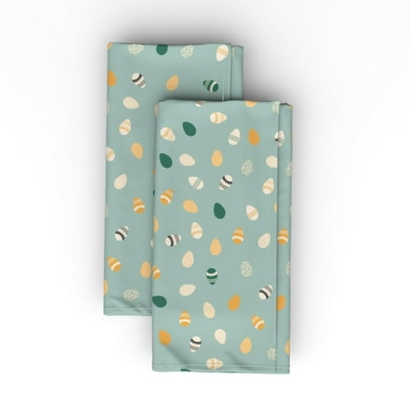 Linen Cotton Canvas Dinner Napkins (Set of 2) - Easter Eggs Tossed Dusty Blue Orange Chicks Print Cloth Dinner Napkins by Spoonflower
Linen Cotton Canvas Dinner Napkins (Set of 2) - Easter Eggs Tossed Dusty Blue Orange Chicks Print Cloth Dinner Napkins by Spoonflower