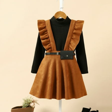 Hunpta Toddler Kids Girls Infant Long Sleeves Top Suspender Skirt Waist Bag Princess Dress 
Hunpta Toddler Kids Girls Infant Long Sleeves Top Suspender Skirt Waist Bag Princess Dress