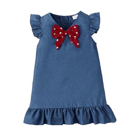 Baby Girls Dress 9 Months Girls Summer Sleeveless 12 Months Girls Lovely Bow One Piece Sun Dress Blue
Baby Girls Dress 9 Months Girls Summer Sleeveless 12 Months Girls Lovely Bow One Piece Sun Dress Blue