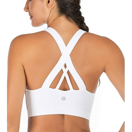 Sports Bra For Women Criss-Cross Back Padded Strappy Sports Bras Medium Support Yoga Bra With Removable Cups
Sports Bra For Women Criss-Cross Back Padded Strappy Sports Bras Medium Support Yoga Bra With Removable Cups