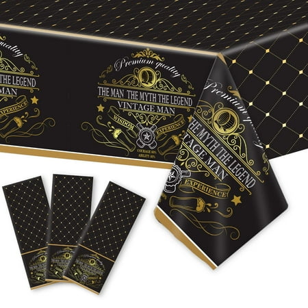 gisgfim 3pcs Vintage Man Tablecloth Vintage Table Cloth Party Supplies Man Vintage Birthday Party Plastic Table Cover Aged Men Party Decorations for Black Gold Outdoor Indoor 105 x 54 inch
gisgfim 3pcs Vintage Man Tablecloth Vintage Table Cloth Party Supplies Man Vintage Birthday Party Plastic Table Cover Aged Men Party Decorations for Black Gold Outdoor Indoor 105 x 54 inch