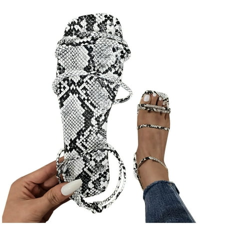 Aayomet Womens Sandals Sandals Women s Sashion Buckle Beach Fine Strap Print Flat Casual Women s sandals Gray 6.5 
Aayomet Womens Sandals Sandals Women s Sashion Buckle Beach Fine Strap Print Flat Casual Women s sandals Gray 6.5