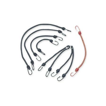 BikeMaster 100134 Bungee Cords - Heavy Duty 24in. - 3 Hooks - Black