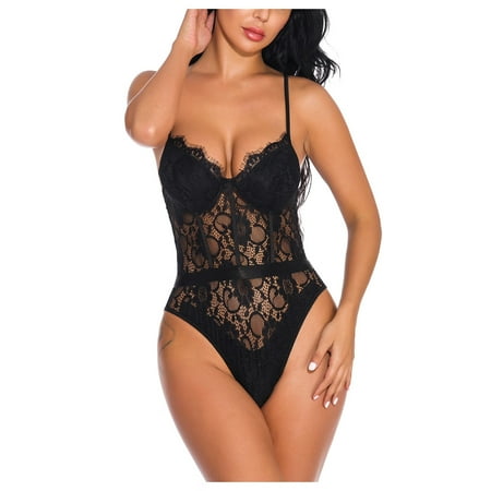 Sehao Plus Size Underwear Women Sexy Lace One-Piece Lingerie Babydoll Deep V Teddy Bodysuit Nylon Lace Thong Plus Size Panties
Sehao Plus Size Underwear Women Sexy Lace One-Piece Lingerie Babydoll Deep V Teddy Bodysuit Nylon Lace Thong Plus Size Panties