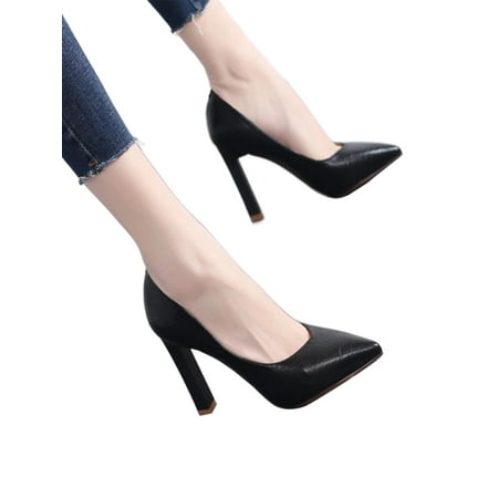 Difumos Women Comfort Solid Pump Shoes Anti-Slip Low Top Pumps Wedding Lightweight High Heels 9 cm Black 5
Difumos Women Comfort Solid Pump Shoes Anti-Slip Low Top Pumps Wedding Lightweight High Heels 9 cm Black 5