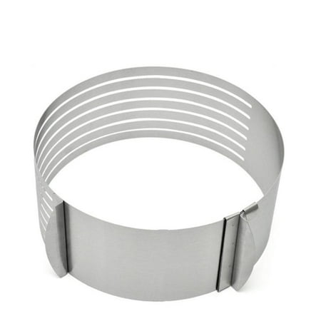 Mousse Cake Ring Mold Adjustable Layer Slicer Cutter Tool Steel P8S0 Mould T3D2