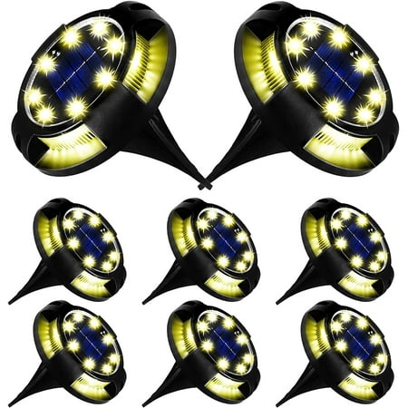Solar Ground Lights Outdoor 12 Packs 12 LED Disk Lights Solar Powered Waterproof New In-ground Lights For Garden Deck Stair Step Lawn Patio Driveway Walkway Pathway Yard decoration(White Light 12PACK)
Solar Ground Lights Outdoor 12 Packs 12 LED Disk Lights Solar Powered Waterproof New In-ground Lights For Garden Deck Stair Step Lawn Patio Driveway Walkway Pathway Yard decoration(White Light 12PACK)