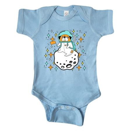 Inktastic Pug Gifts Astronaut Space Gift Baby Boy or Baby Girl Bodysuit