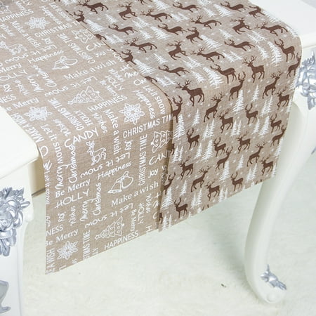 Xmas Reindeer Elk Christmas Tablecloth Dining Table Runner Party Holiday Decor Silver Fabric
Xmas Reindeer Elk Christmas Tablecloth Dining Table Runner Party Holiday Decor Silver Fabric