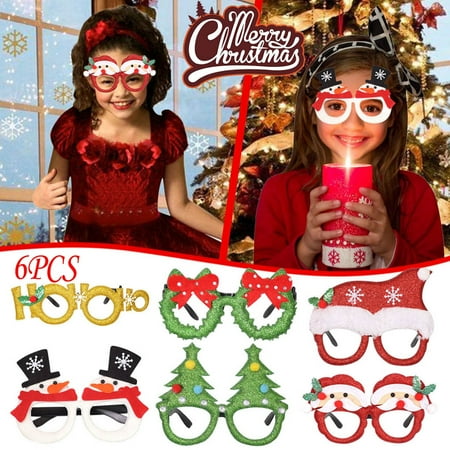 Christmas Glasses Frame Cartoon Stereo Glasses Adult and Children Decoration