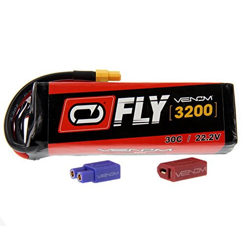 Venom Fly 30C 6S 3200mAh 22.2V LiPO Battery with Universal 2.0 Plug