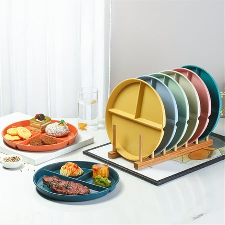 Reusable Round Plates Kitchen Cutlery Portion Adult 3 Compartments Microwave Safe Polypropylene
Reusable Round Plates Kitchen Cutlery Portion Adult 3 Compartments Microwave Safe Polypropylene
