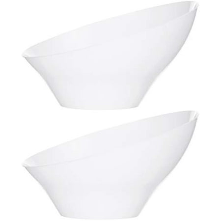 Plasticpro Disposable Angled Plastic Bowls Round Medium Serving Bowl Elegant For Partys Snack Or Salad Bowl White Pack Of 4
Plasticpro Disposable Angled Plastic Bowls Round Medium Serving Bowl Elegant For Partys Snack Or Salad Bowl White Pack Of 4