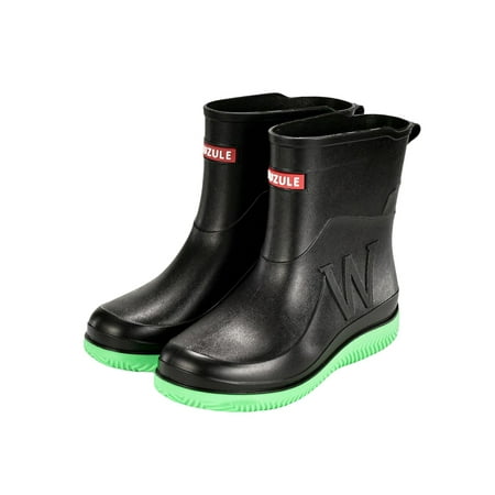 Wazshop Men s Rubber Boot Waterproof Rain Boots Slip Resistant Garden Shoes Pull On Mid Calf Rainboot Mens Outdoor PVC Black Green 8.5
Wazshop Men s Rubber Boot Waterproof Rain Boots Slip Resistant Garden Shoes Pull On Mid Calf Rainboot Mens Outdoor PVC Black Green 8.5