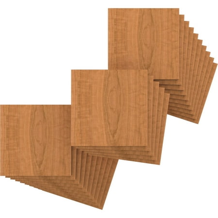 Ekena Millwork 7 3/4 W x 7 3/4 H x 3/8 T Wood Hobby Boards Cherry (25-Pack)